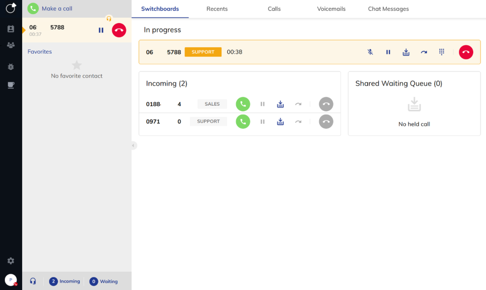 Interface de standard téléphonique